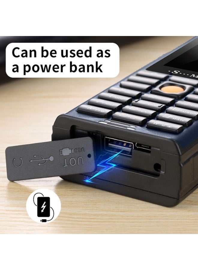 Hope 2026 Upgraded Rugged Unlocked Senior Phone – 4 SIM Card Standby, 10,000mAh Power Bank Battery, Extra Loud Speaker, Signal Booster Antenna & Bright Flashlight – Durable Backup Phone for Seniors & Outdoor - Image 5